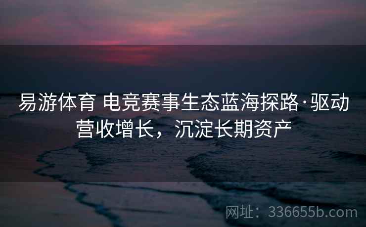 易游体育 电竞赛事生态蓝海探路·驱动营收增长，沉淀长期资产
