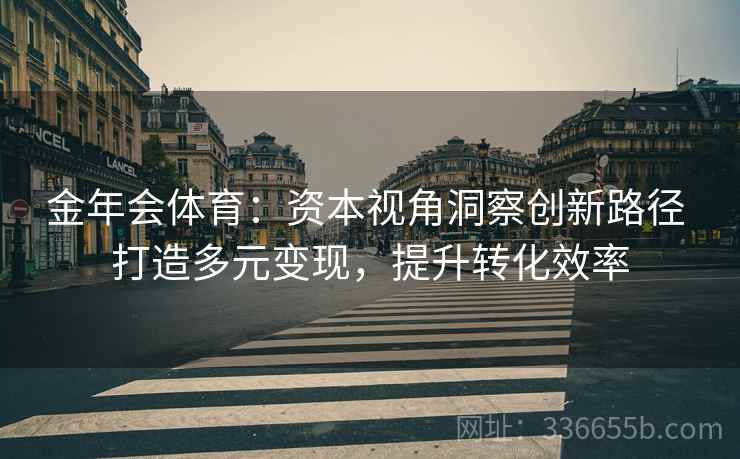 金年会体育：资本视角洞察创新路径 打造多元变现，提升转化效率