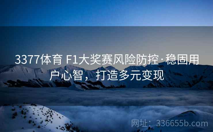 3377体育 F1大奖赛风险防控·稳固用户心智，打造多元变现